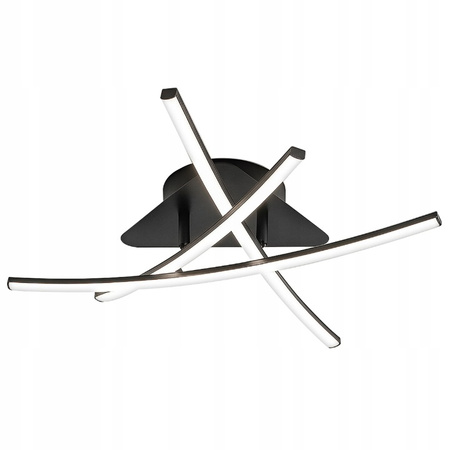 Lampa sufitowa geometryczna PLAFON LED żyrandol MODENA LORIA 29W 4000K czarny