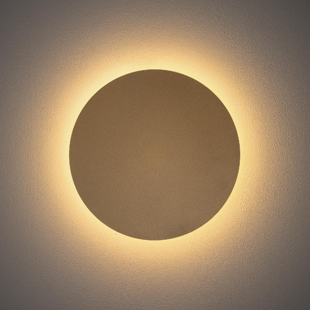 Kinkiet Ścienny Lampa Natynkowa LED 10W 130lm 3000K Ciepła Złota Nowoczesna RING LED M 10350 Nowodvorski