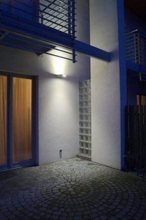 Lampa Ogrodowa Zewnętrzna Elewacyjna KINKIET LED RADIUS 6144S-1 9W 605lm 4100K Neutralna Su-Ma