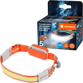 Latarka Akumulatorowa LED Czołowa Elastyczna VALUE CLASS COB 3W 300lm 6500K USB-C LEDVANCE