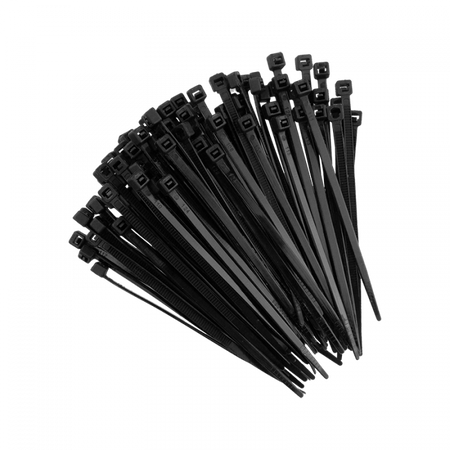 Opaski Zaciskowe Kablowe 3.6x100 mm Czarne UV TRYTYTKI TRYTKI ZIPERKI OK-36100B .MORE 100 szt.