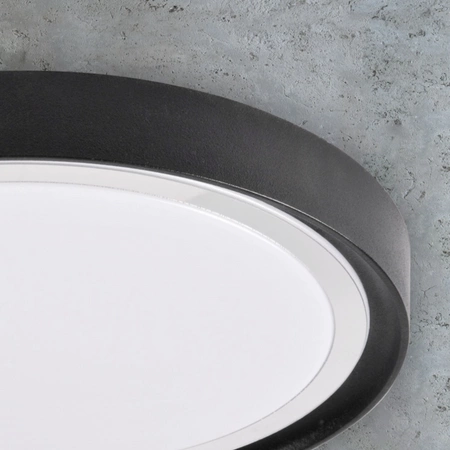 Plafon LED Lampa Sufitowa Natynkowa 15W 4000K PERSE Czarny 33cm