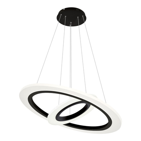 Lampa wisząca COSMO 36W LED Okrągła Oprawa Biała Czarna ML348 Milagro Metal + Akryl