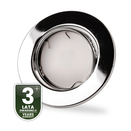 Oprawa HALOGENOWA Podtynkowa Ruchoma Okrągła AURELI Chrom Blacha MR16 GU10