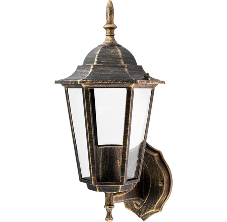 Kinkiet Ogrodowy Elewacyjny Zewnętrzny E27 LATARNIA do GÓRY Patyna BELLIS LUMILED