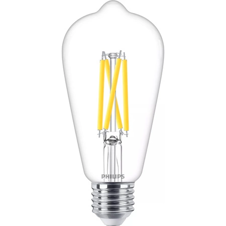 Żarówka LED E27 Edison ST64 5.9W = 60W 806lm 2200-2700K Ciepła CRI90 FILAMENT Ściemnialna WarmGlow Philips