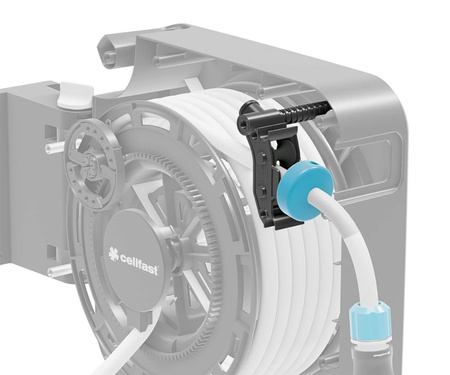 Zwijacz Automatyczny na Wąż Ogrodowy z Wężem 20m Końcówki + Zraszacz Zestaw ERGO CELLFAST