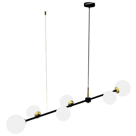 Lampa Wisząca Sufitowa POP 6xE14 Czarno-Biała Milagro