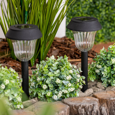 Lampa Solarna Ogrodowa LED Wbijana 5500-6000K IP44 38cm Czujnik Zmierzchu