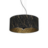 Lampa Wisząca Sufitowa SENSO Czarna Złota 3xE27 Milagro