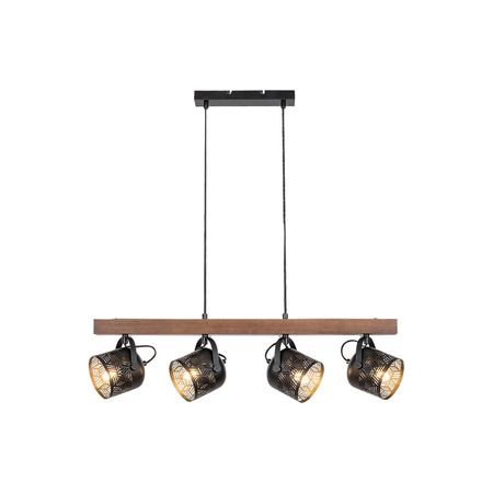 Lampa Wisząca Sufitowa E14 Brązowy Industrialny Rotem Rabalux