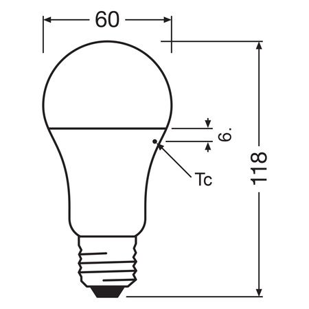 3x Żarówka LED A60 E27 10W = 75W 1055lm 2700K Ciepła 200° VALUE CLASSIC Osram