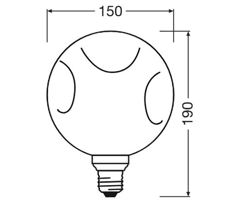 Żarówka LED E27 Kula 3.5W 300lm 2700K Ciepła Dekoracyjna Złota ELECTRO GLASS MEDIUM Osram