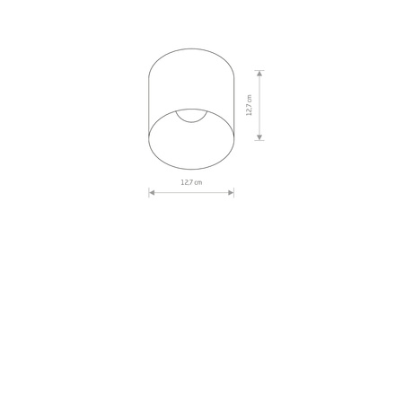 Oprawa Natynkowa Sufitowa GU10 SPOT TUBA Czarna HALO 8196 Nowodvorski