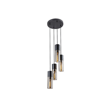 Lampa Wisząca Sufitowa 4x E27 Czarny Nowoczesny Ronno Rabalux