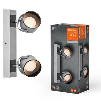 Lampa Sufitowa Ścienna LED Reflektor 2-Punktowy Dekoracyjny Ozdobny 11.5W Srebrny LEDVANCE