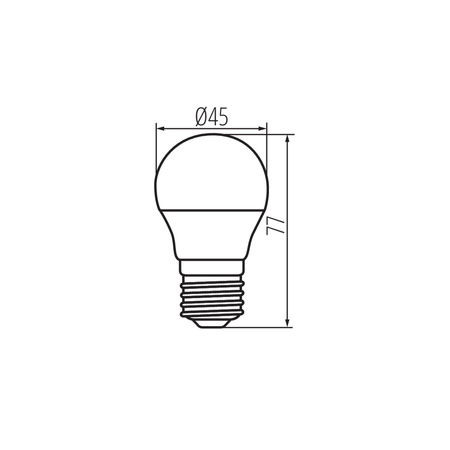 Żarówka LED E27 G45 6.5W = 60W 806lm 4000K Neutralna Kanlux