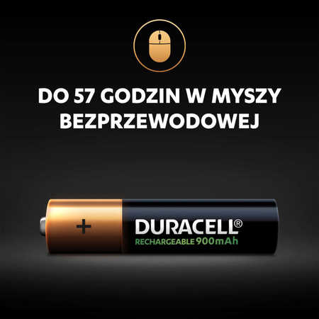 Akumulatorki Baterie Duracell Rechargeable AAA 900MAH HR03 Blister 4szt