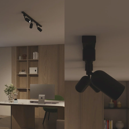 Reflektor Szynowy Lampa na Szynę Oświetleniową Szynoprzewód LED GU10 Czarna EasyLink Shea Philips