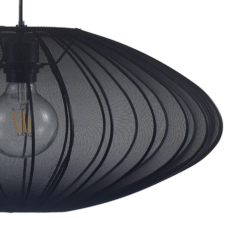 Lampa Sufitowa Wisząca Zwis E27 Czarna JAPANDI Sanico Goldlux