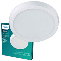 Lampa Sufitowa Plafon LED 12W 1200lm 2700K Biała Magneos Philips