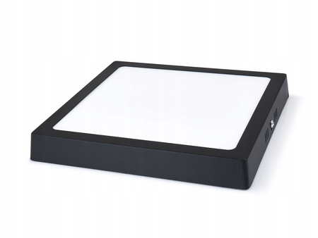 Plafon natynkowy Panel LED 18W 4000K Czarny kwadratowy Proma LVT