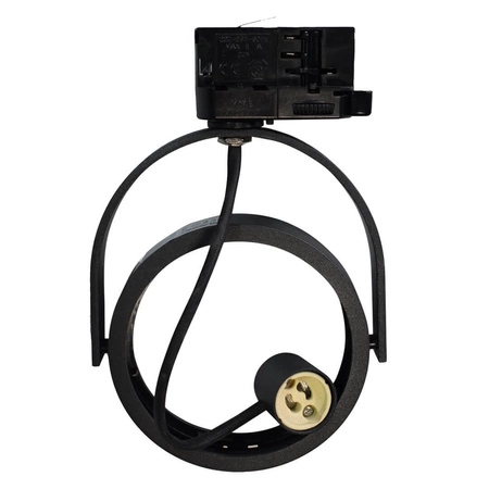 Reflektor szynowy Lampa sufitowa LUGAR GU10 AR111 Track Light 3 - fazowy Czarny Milagro