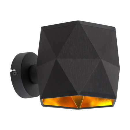 Lampa Ścienna Kinkiet SIRO BLACK Czarno-Złota Nowoczesna Geometryczna E27 1040 TK Lighting