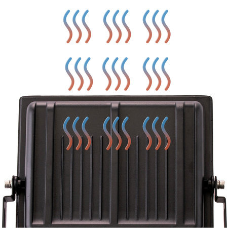 Naświetlacz LED ZUNA2 100W 9000lm 6500K IP65 Czarny LUMILED