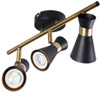 Oprawa Lampa Sufitowa MILENO 3x GU10 Czarny Złoty 53cm Kanlux