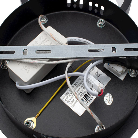 Lampa sufitowa RING trzy okręgi czarny 36W LED IP20 Metal i akryl styl nowoczesny Milagro