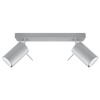 Lampa Sufitowa Oprawa Natynkowa 2x GU10 SPOT TUBA Reflektor Ruchoma Minimalistyczna Tubularna Szara Nowoczesna Ring Sollux