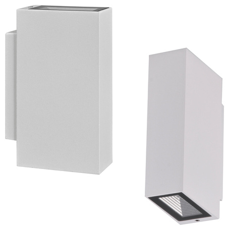 Kinkiet Elewacyjny LED Biały Góra/Dół 2x2,5W 4000K Neutralna ORLEAN GOLDLUX (Polux)