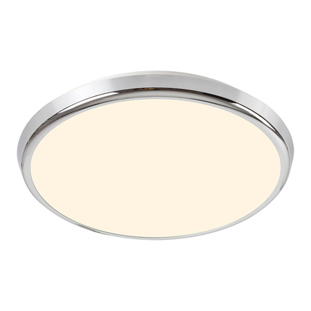 Plafon LED Lampa Sufitowa Oprawa Ścienna Natynkowa 18W 1600lm 3000-6500K CCT RGB Chrom IP44 Nowoczesny Balthasar Rabalux