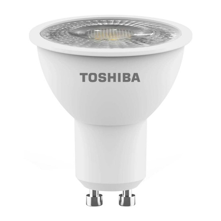 Żarówka LED Halogen GU10 4W = 50W 345lm 6500K Zimna Reflektor Punktowy TOSHIBA