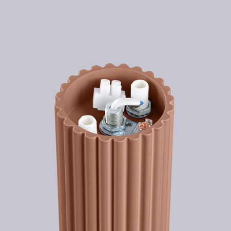 Lampa Łazienkowa Oprawa Natynkowa Sufitowa G9 Okrągła Brązowa Nowoczesna Matowa IP44 Halo Sollux