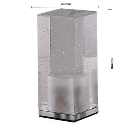 Lampka Biurkowa LED Lampa Stołowa 3W RGB USB Szara IP20 Cristal Masterled