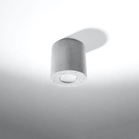 Lampa Sufitowa Oprawa Natynkowa SPOT TUBA GU10 Cylindryczna Szara Industrialna Orbis Sollux