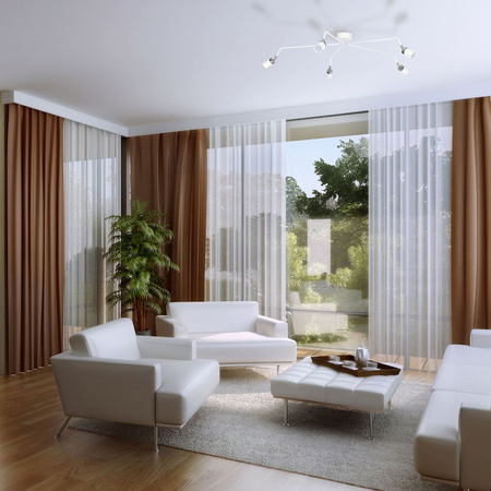 Lampa sufitowa JOKER biała 5x GU10 MILAGRO Metal pająk loft