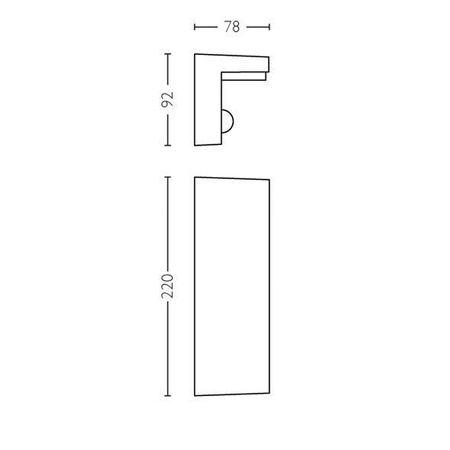 Lampa Ogrodowa LED Kinkiet Elewacyjny BUSTAN 3,8W Czujnik Ruchu 4000K Neutralna IP44 Antracyt PHILIPS