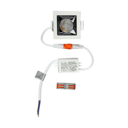 Oprawa LED Podtynkowa Spot 4W 2700K Stała SMD SAMSUNG CHIP Kwadratowa VT-2-04 V-TAC