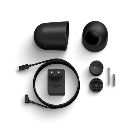 Kamera Przewodowa Wewnętrzna IP 2K QHD 1440p CMOS Czarna Zigbee WiFi SMART Security Camera Secure Philips HUE