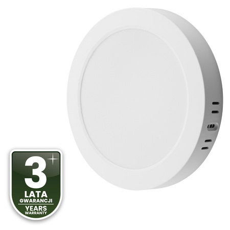 Oprawa Natynkowa Lampa LED Sufitowa 18W Okrągła 4000K GLOW Biała LUMILED