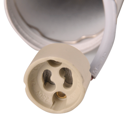 Lampa Sufitowa Wisząca Zwis GU10 Biała Srebrna BAMBOO Sanico Goldlux