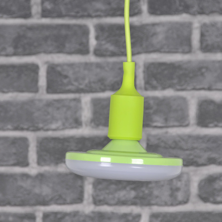 LAMPA wisząca, SUFITOWA KIKI 1xE27 10W SELEDYN 3000K GOLDLUX (Polux)