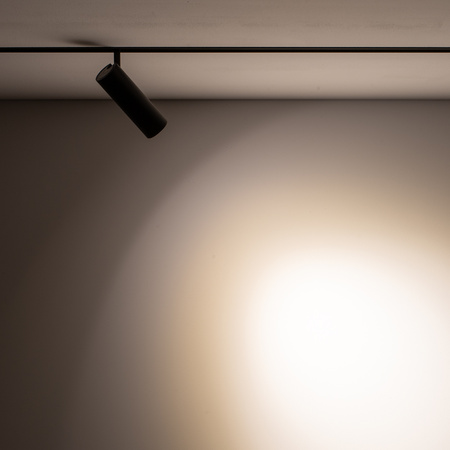 Reflektor Szynowy Lampa do Szynoprzewodów 1-fazowy LED 15W 1020lm 3000K Ciepła Czarny Nowoczesna LVM SPOT 10147 Nowodvorski