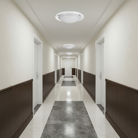 Plafon LED Lampa Sufitowa Oprawa Ścienna Natynkowa 2x E27 Biały Klasyczny