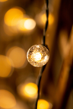 GIRLANDA SOLARNA ogrodowa OZDOBNA Łańcuch Świetlny 30 Kuleczek 2700K ciepła GOLDLUX (Polux)