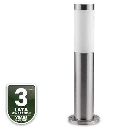 Lampa Ogrodowa Zewnętrzna E27 INOX SŁUPEK 45cm Lilium LUMILED