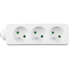 Przedłużacz Sieciowy Wtyk - 3x Gniazdo z Uziemieniem Listwa Zasilająca 1,5m 3x1mm 13A Biały